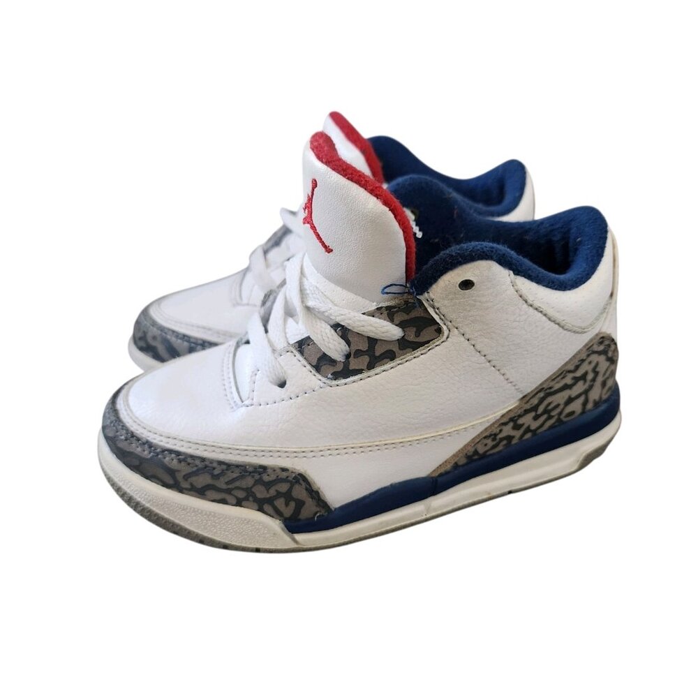 Air Jordan 3 Retro True Blue (Toddler 9C) - Picture 2 of 6